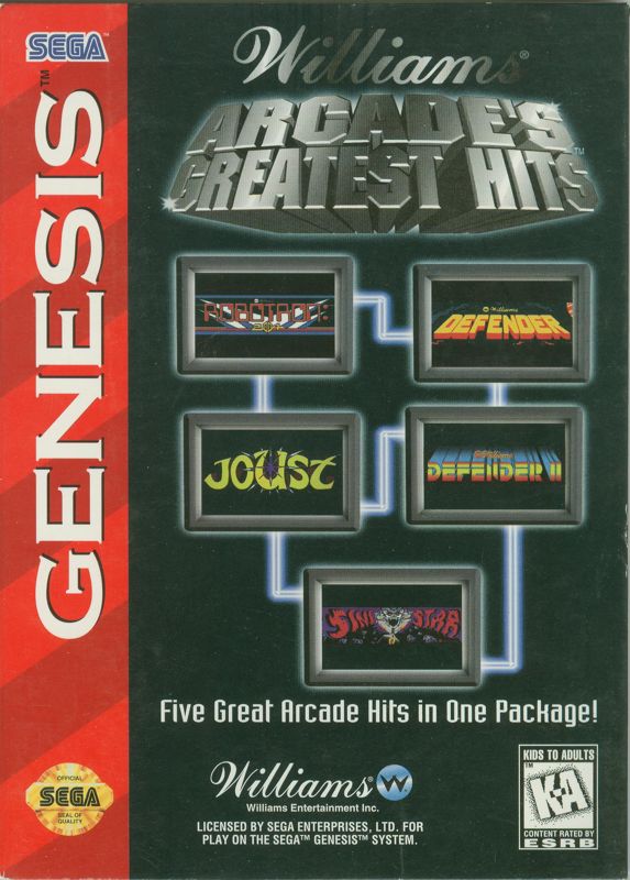 Arcade Classics box art for Sega Mega Drive